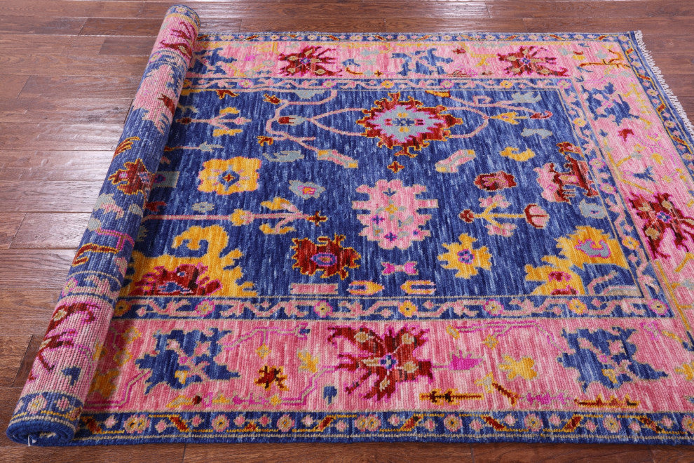 Turkish Oushak Handmade Wool Rug 5' 1" X 8' 2" - Q15877