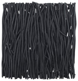 Uttermost Gathered Teak Square Black Wood Wall Decor