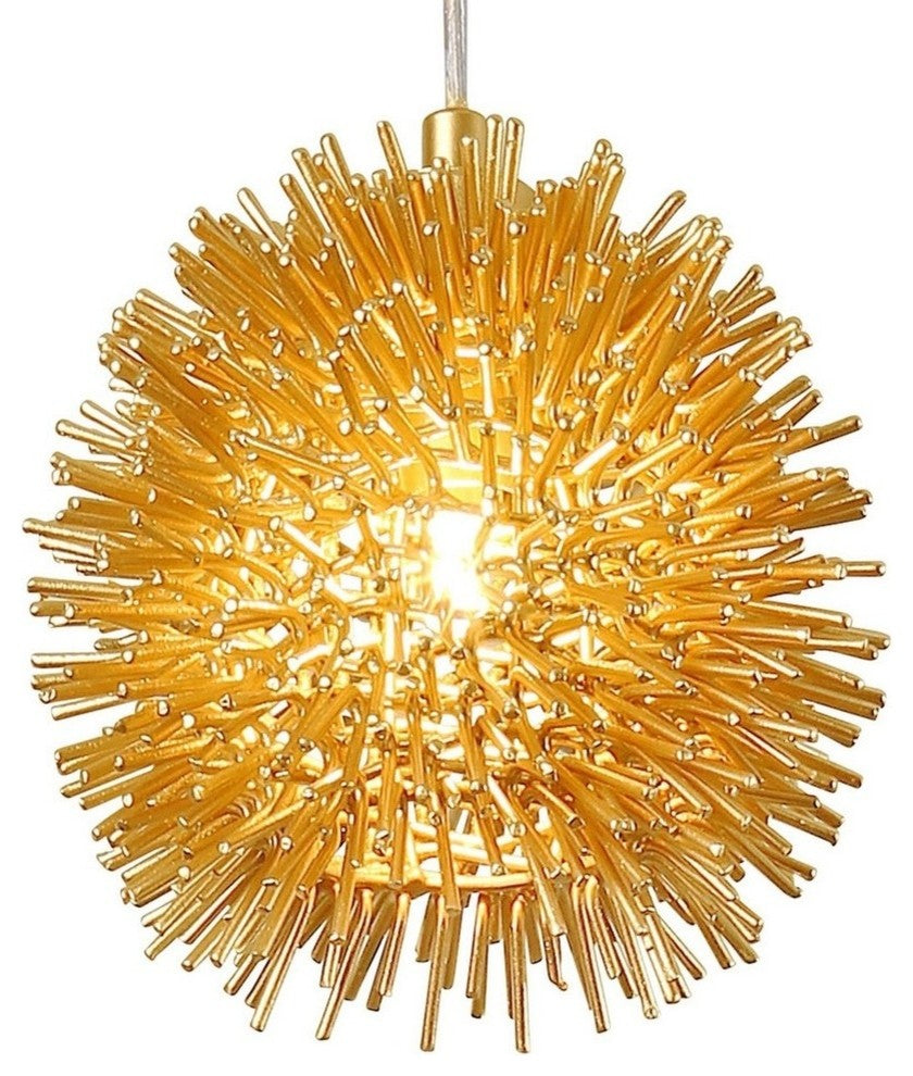 Urchin 1 Light Mini Pendant, Gold