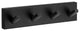 Kyra Square Quadruple Wall Hook, Matte Black
