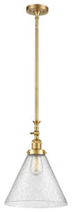 X-Large Cone 1 Light Mini Pendant, Satin Gold, Seedy