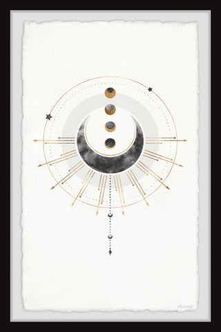 "Space Objects" Framed Painting Print, 24x36