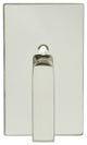 Barn Door Privacy Lock, Rectangle Rose, 2.25" BS TT15 ADA Turn, Bright Stainless