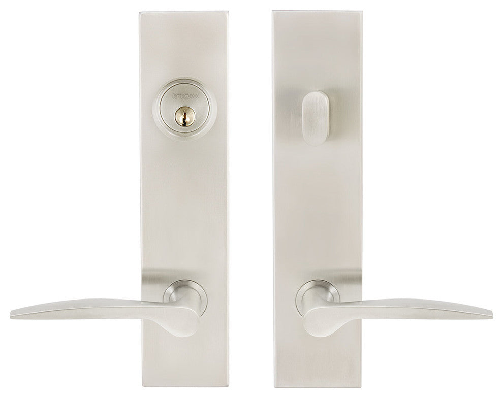 Toronto Lever, Tubular Entry, Single Cylinder, Left Hand, Satin Stainless Steel,
