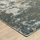 Alistair Distressed Abstract Teal/ Grey Indoor Area Rug, Teal, 5'3"x7'6"