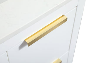 30" Single Bathroom Vanity, White, With Backsplash