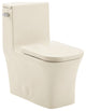 Concorde One Piece Square Left Side Flush Handle Toilet 1.28 gpf, Bisque