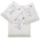 Linum Home Textiles 100% Turkish Cotton STELLA 3PC Embellished Towel Set