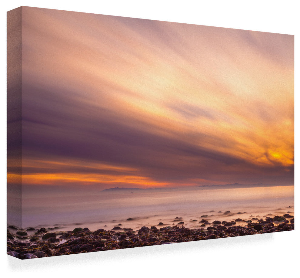 Chris Moyer ''Fire In The Sky Clouds'' Canvas Art, 47"x30"