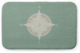 34" x 21" Compass Bathmat, Sage