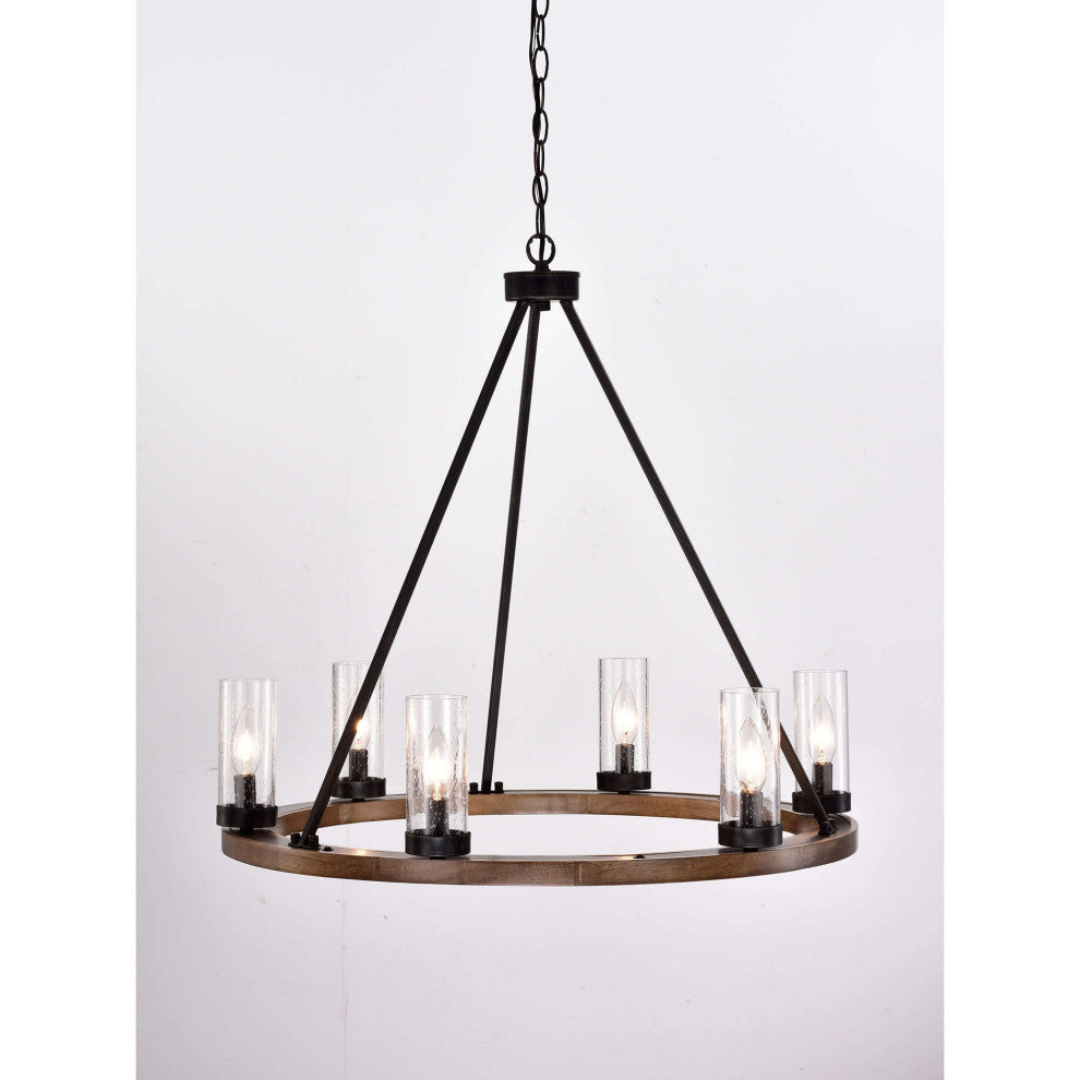 Bonnie 6-light Bubble Glass Chandelier