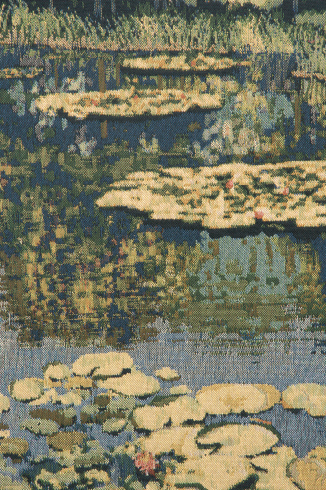 Lake Giverny With Border Belgian Wall Tapestry