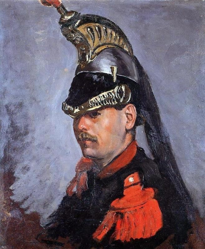 Jean Frederic Bazille Portrait of Alphonse Tissie Wall Decal Print