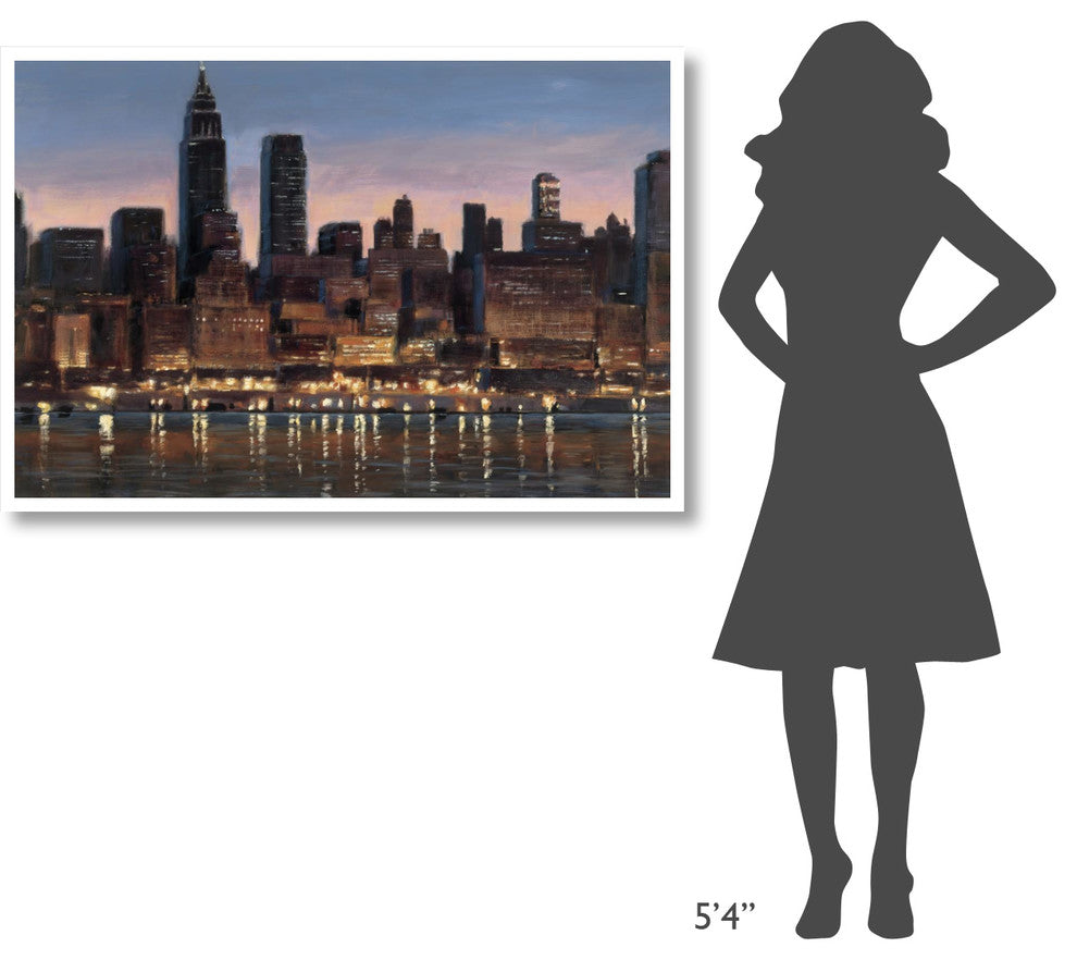 "Manhattan Reflection" Digital Paper Print by James Wiens, 50"x34"