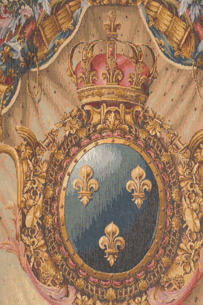Grandes Armoiries Red European Tapestry Wall hanging