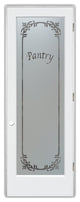 Pantry Door - Lenora - Primed - 30" x 96" - Knob on Left - Pull Open