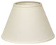 12" White Premium Empire Slanted Linen Lampshade