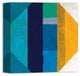 Blue Geometric Canvas Wall Art, 12x12
