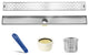 LUXE Subway Grate Linear Drain, 30"