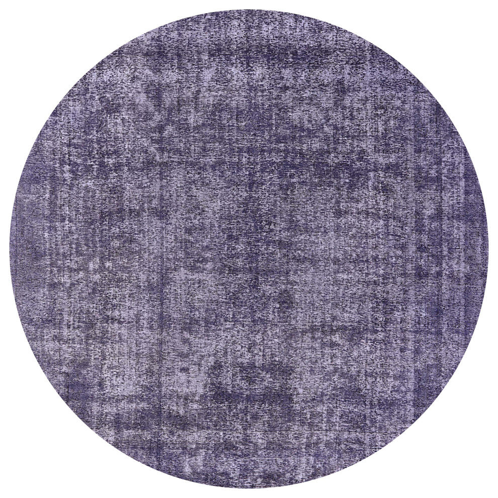 Ahgly Company Indoor Round Mid-Century Modern Area Rugs, 4' Round