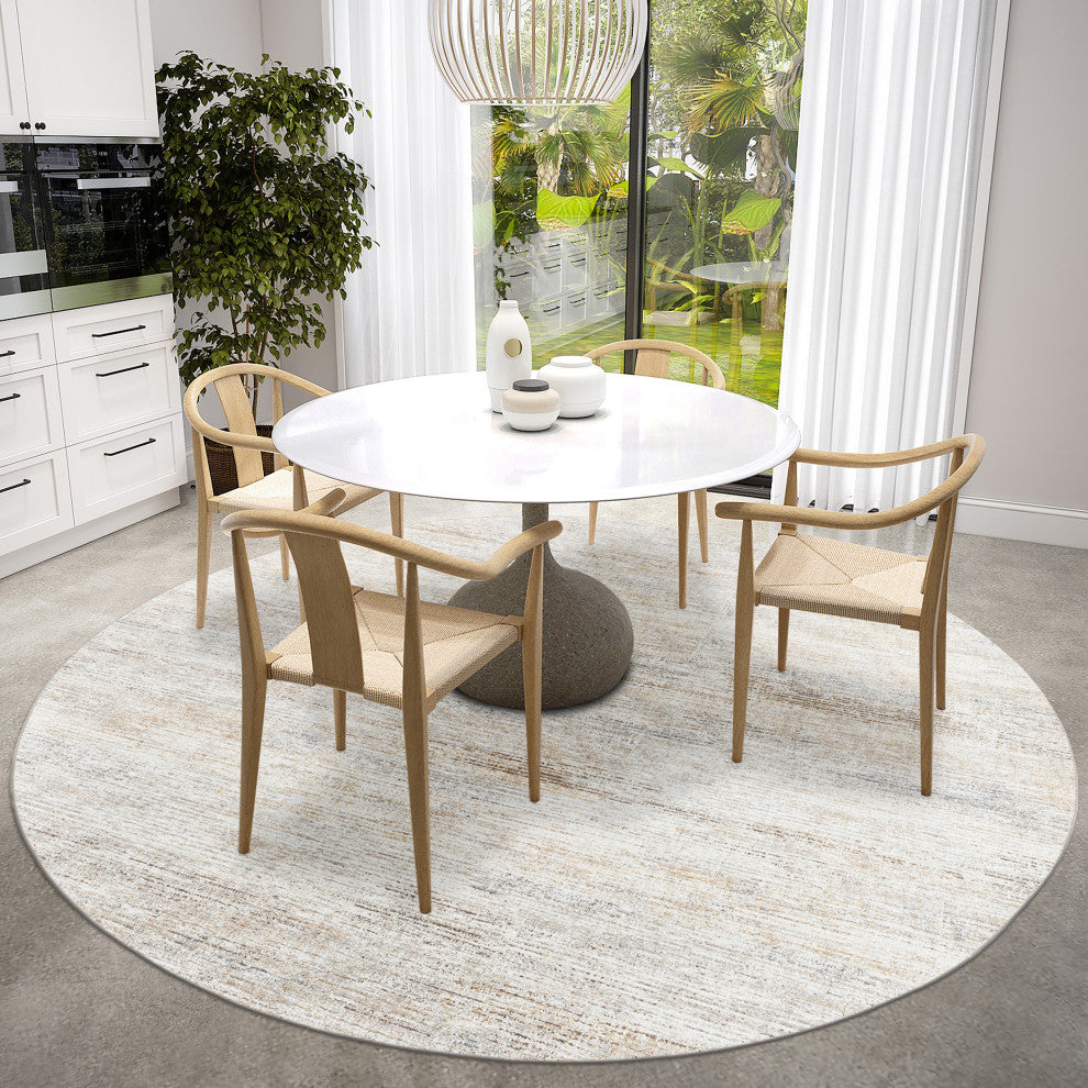 Ciara CR1 Linen 10' x 10' Round Rug