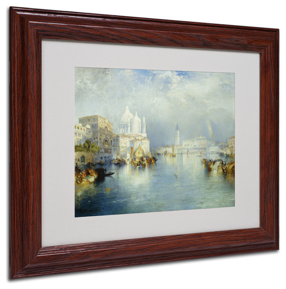 'Grand Canal Venice, 1903' Matted Framed Canvas Art by Thomas Moran