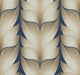 Navy Lotus Light Stripe Wallpaper