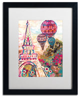 Natasha Wescoat 'Ballons Sur Paris' Art, Black Frame, White Mat, 16x20