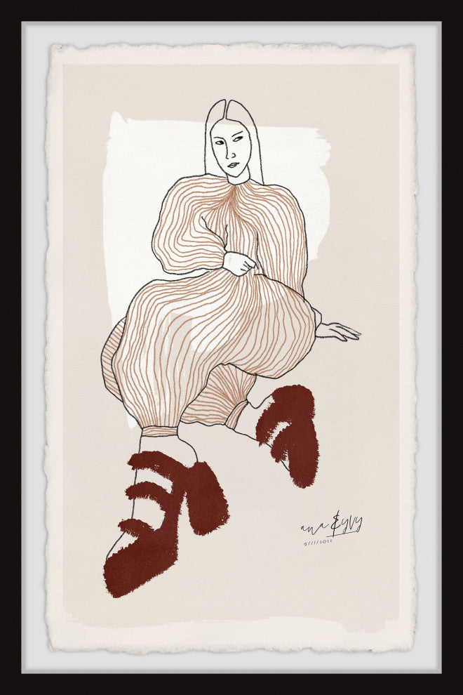 "Saying No Is Okay" Framed Painting Print, 30x45
