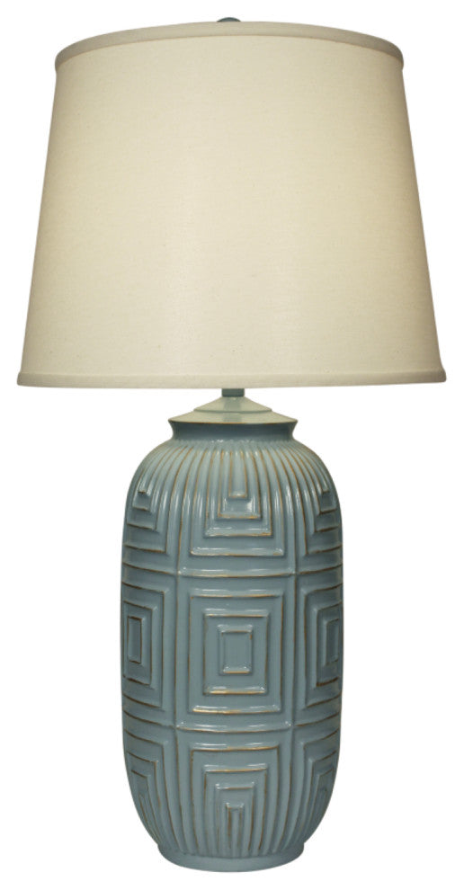 Atlantic Gray and Gold Geometric Table Lamp