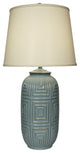 Atlantic Gray and Gold Geometric Table Lamp