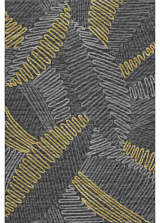 Addison Premium Washable Mayfield AMF117 Gray 5' x 7'6" Rug