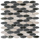 12"x12" Elyptic Brick Imagination Mosaic, Set Of 4, Northampton