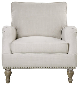 Uttermost Armstead Antique White Armchair