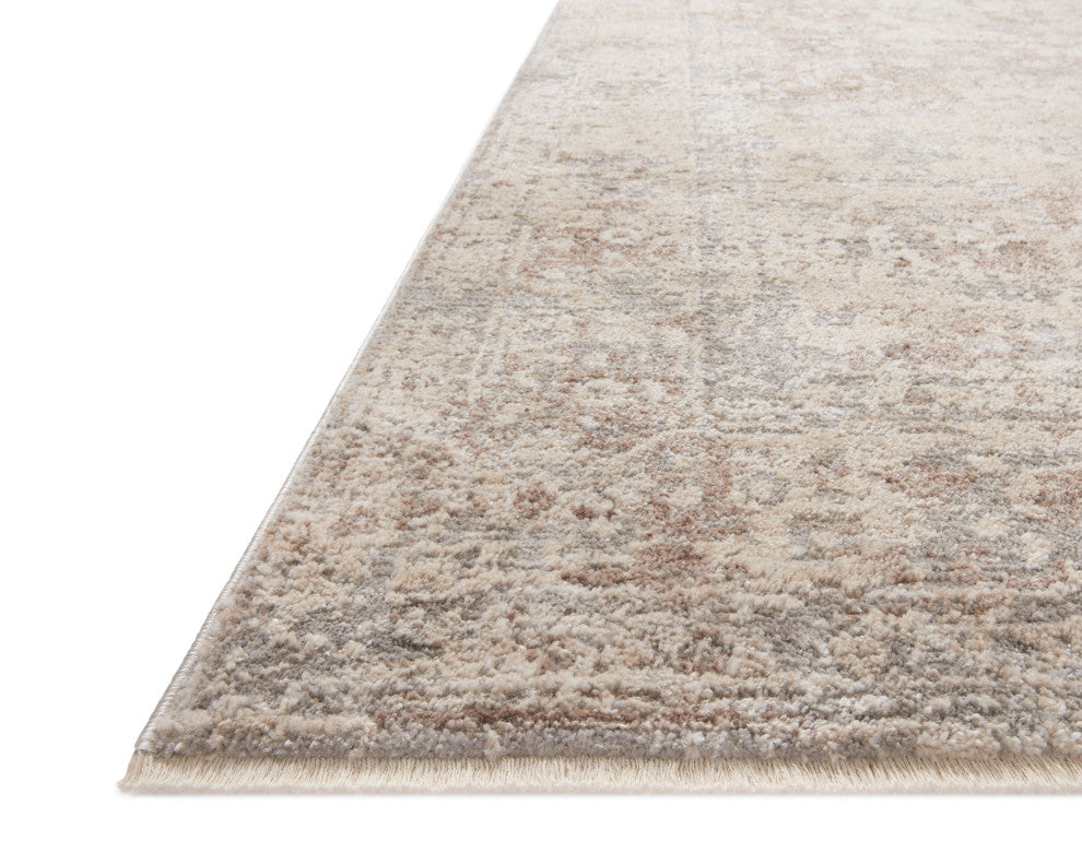 Loloi Sonnet Silver / Natural 7'-10" x 7'-10" Round Area Rug