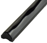 Rugosa Nero Ceramic Wall Trim