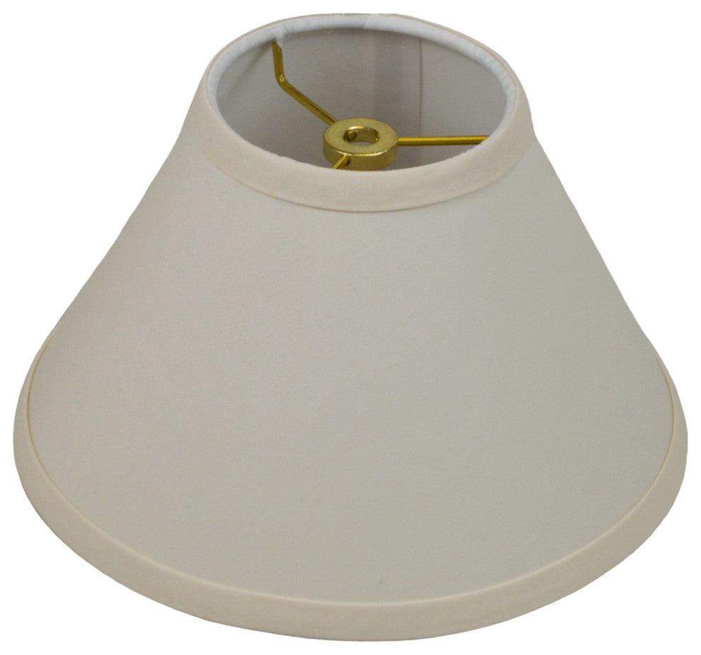 Fenchel Shades 4"x9"x6" Empire Lamp Shade, Linen Ivory