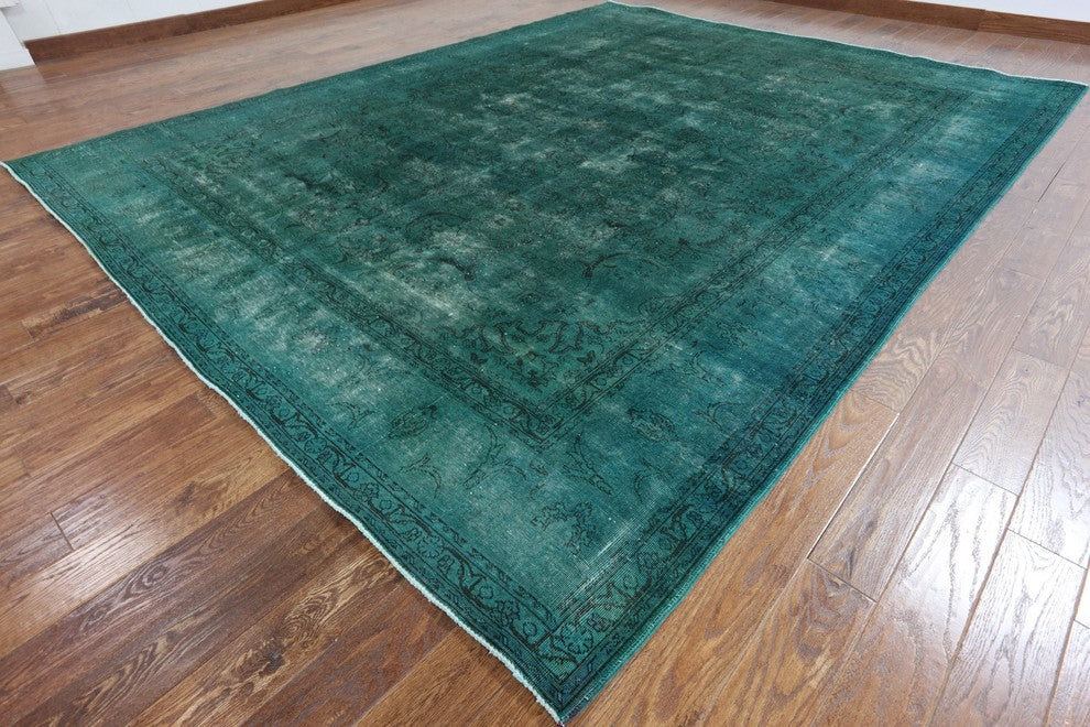 Oriental Hand Knotted Overdyed Area Rug 10'x13', W2066
