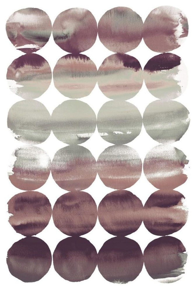 "Summer Dots Plum" Digital Paper Print by Elyse DeNeige, 42"x62"