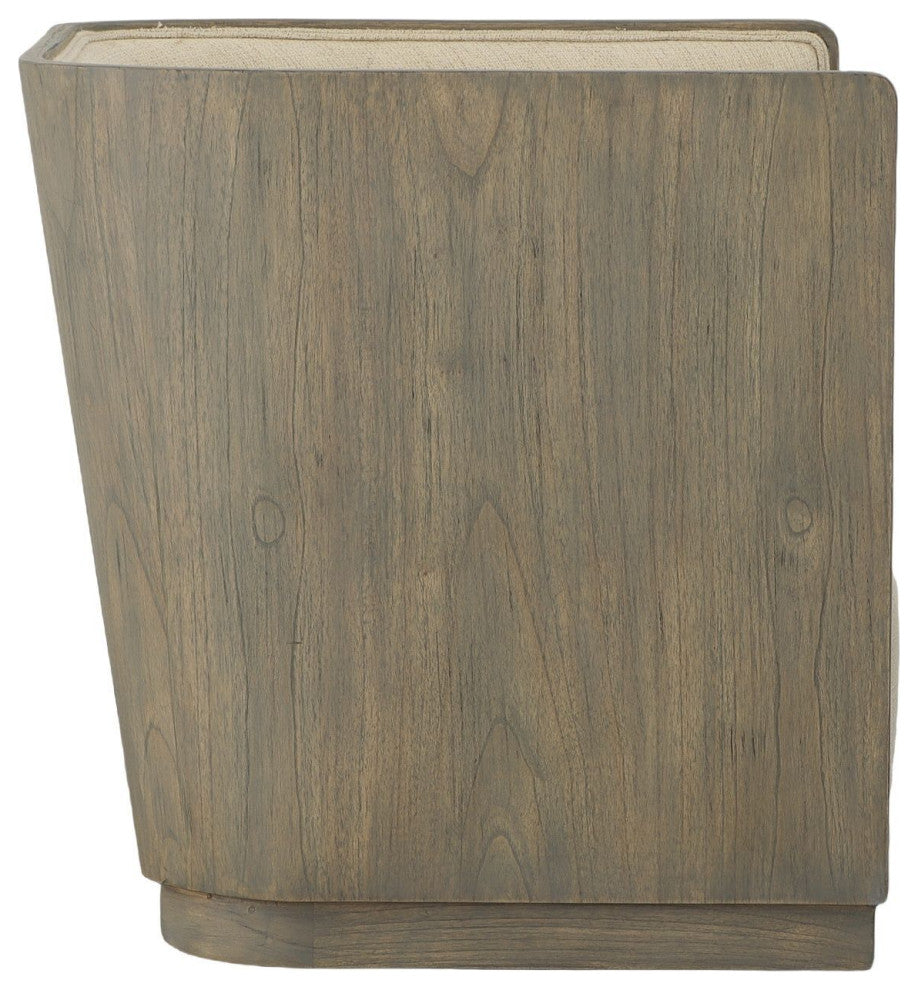 Wittman Upholstered Swivel Chair, Linen