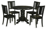 5-Piece Kitchen Table Set for Dining Table and 4 Chairs Without Cushion