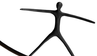 Olympic Figure, Iron Ring, Black, Style B