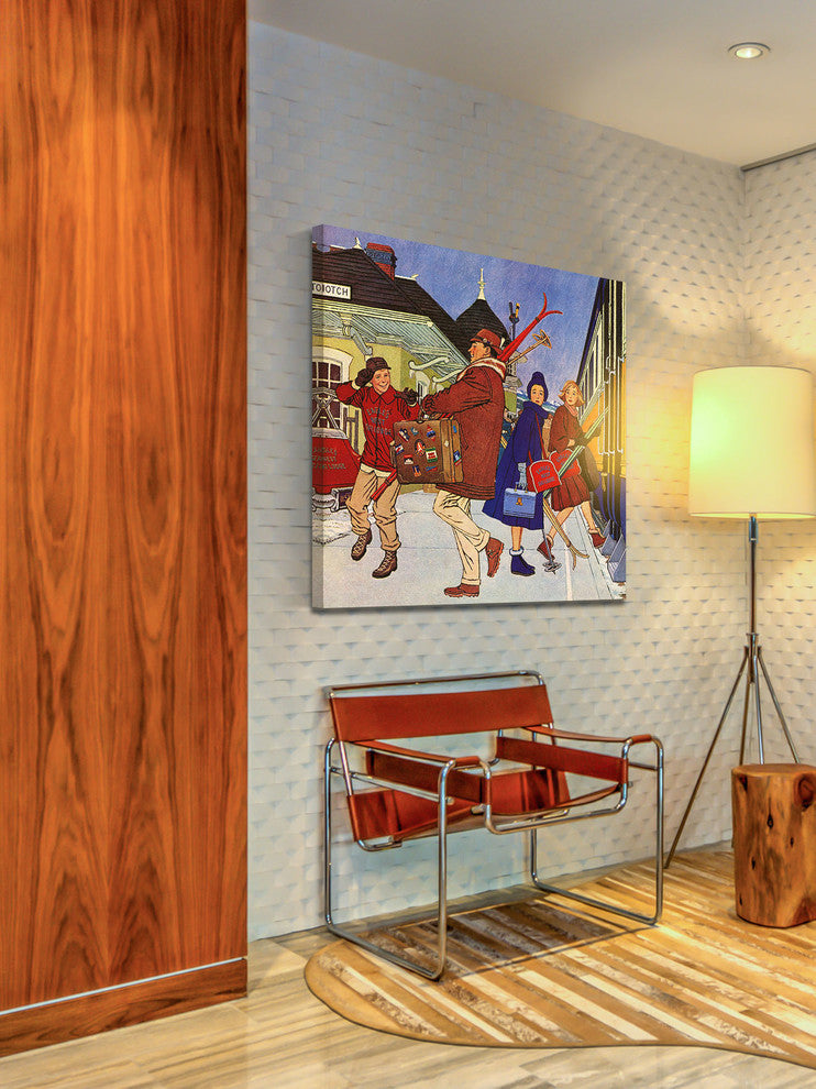"Wrong Week at the Ski Resort" Print on Canvas by James Williamson