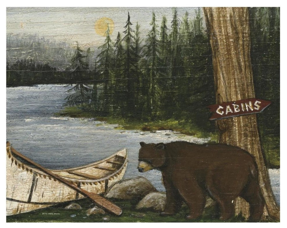 "Northwoods Bear Crop" Digital Paper Print by David Carter Brown, 26"x22"