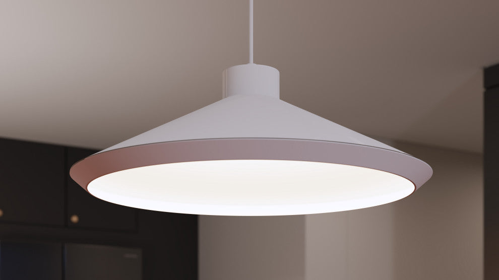 Sonneman 2754-E Koma Edo 1 Light Pendant - Satin White