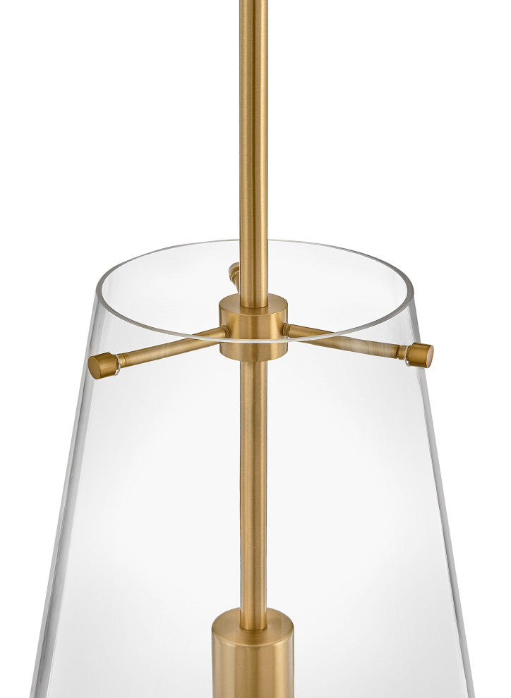 Hinkley Beck Pendant Light, Lacquered Brass