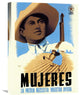 "Mujeres La Patria Necesita Vuestra Ayuda" Canvas Giclee, 18"x24"