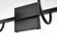 4 Light Black And Clear Bath Sconce