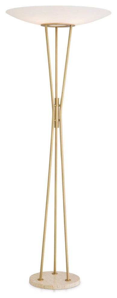 White Glass Floor Lamp | Eichholtz Collina