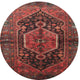 Ahgly Company Indoor Round Traditional Area Rugs, 3' Round
